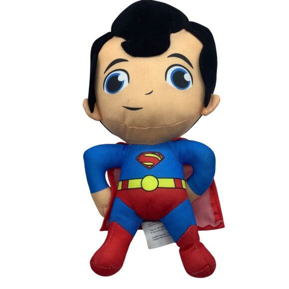 DC Super Friends Superman Plush Doll 12" A&A Global Industries Big Head - Picture 1 of 6